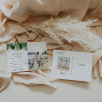 Beach Wedding Calendar Save The Date Photo 
