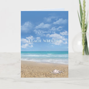 Beach Wedding (customisable) Invitation