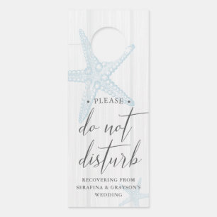 Beach Wedding Door Hanger Do Not Disturb