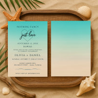 Beach Wedding Elopement Reception Watercolor