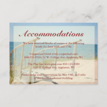 Beach Wedding Enclosure Cards - Beach Staircase