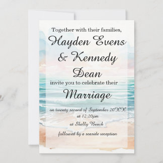 Beach Wedding/Engagment Invitation | Coastal
