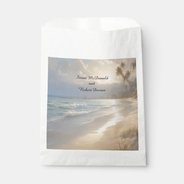 Beach Wedding Favour Bag (Front)