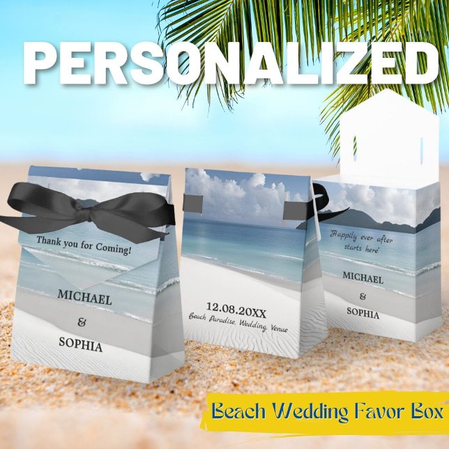 Beach Wedding Favour Box (Creator Uploaded)