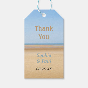 Beach Wedding Favour Thank You Gift Tags