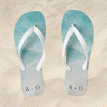 Beach Wedding Favour Thongs<br><div class="desc">Elevate Your Wedding with Personalised Flip Flop Favours Add a touch of beachy bliss and comfort to your wedding celebration with our Personalised Flip Flop Favours. These delightful favours not only offer a respite for tired feet but also showcase your initials and a matching ocean design, making them a cherished...</div>