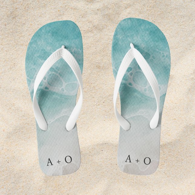 Beach Wedding Favour Thongs (Flip Flops Beach Wedding Favor)