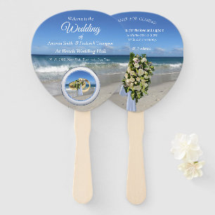 Beach Wedding Hand Fans
