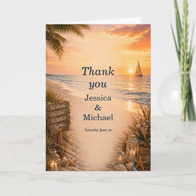 Beach Wedding Invitation (Front)