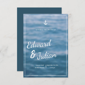 Beach Wedding Invitation