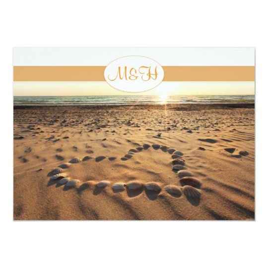 beach wedding invitation