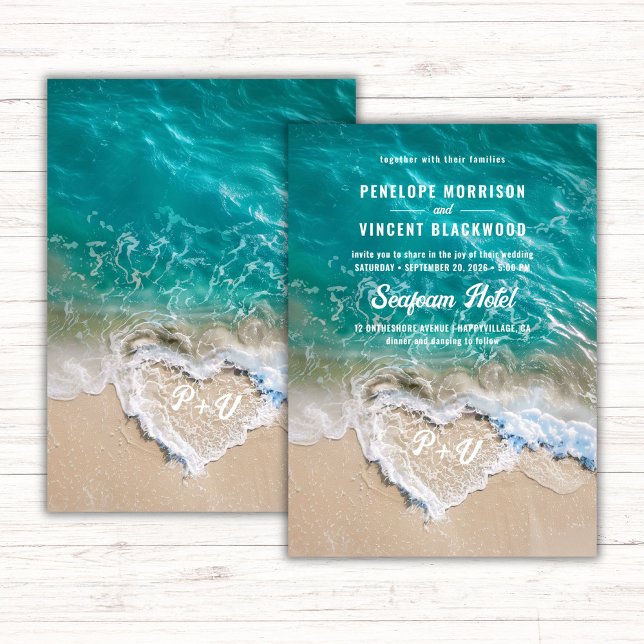 Beach Wedding Invitation (Creator Uploaded)