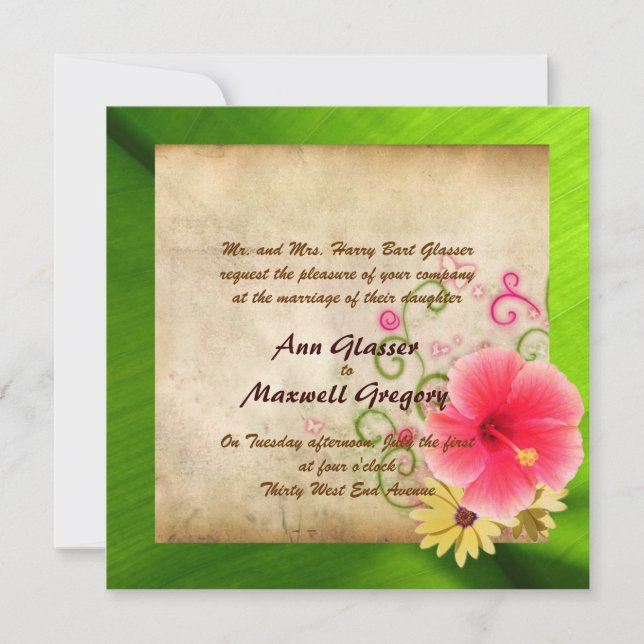 Beach Wedding Invitation (Front)