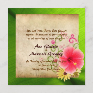 Beach Wedding Invitation