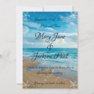Beach Wedding Invitation