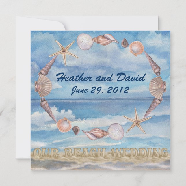 Beach Wedding Invitation (Front)