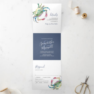 Beach Wedding Invitation with Coastal Charm