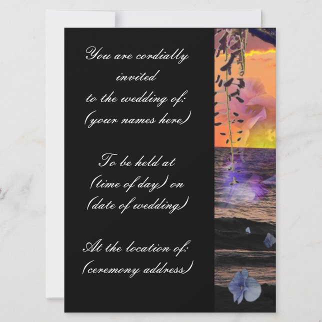 Beach Wedding Invitations (Front)