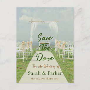 Beach Wedding Isle in the Sun- Save the Date Postcard
