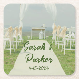 Beach Wedding Isle in the sun Wedding Coaster