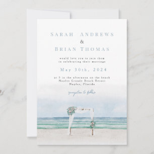 Beach Wedding nvitation Invitation
