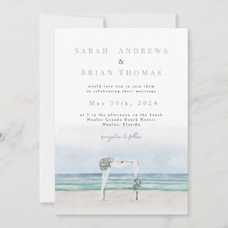 Beach Wedding nvitation Invitation
