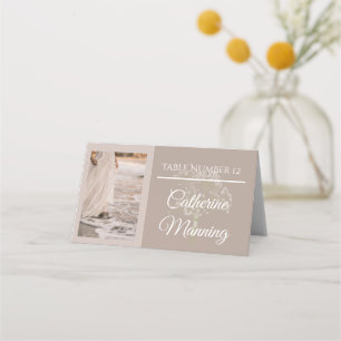 Beach Wedding Personalized Guest Seating Table Place Card