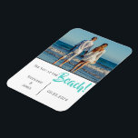 Beach Wedding Photo Script Save the Date Magnet<br><div class="desc">“See you at the Beach!”  Add your photo to personalise. Add your names and date of wedding. A great keepsake for your invited guests.  I’ve enjoyed creating this design for your special time of your life.  Congratulations!</div>