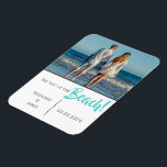 Beach Wedding Photo Script Save the Date Magnet<br><div class="desc">“See you at the Beach!”  Add your photo to personalise. Add your names and date of wedding. A great keepsake for your invited guests.  I’ve enjoyed creating this design for your special time of your life.  Congratulations!</div>