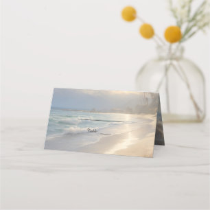 Beach Wedding Place Card