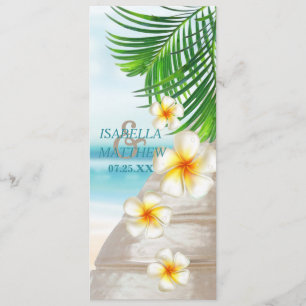 Beach Wedding Program