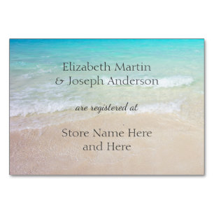 Beach Wedding Registry Small Enclosure Cards