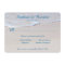Beach Wedding Reply Cards With Menu Choice