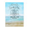 Beach wedding retro save the date postcards