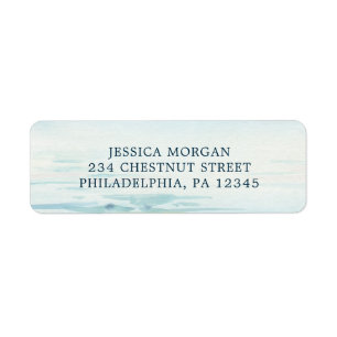 Beach Wedding Return Address Label