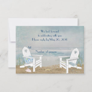 Beach Wedding RSVP Card