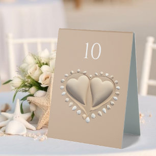 Beach Wedding Sand Hearts-