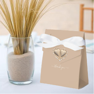 Beach Wedding Sand Hearts Favour Box