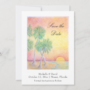 Beach Wedding Save The Date