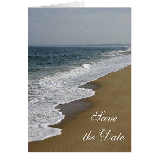Beach Wedding Save the Date Announcement