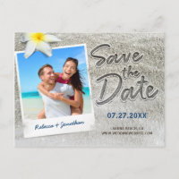 Beach Wedding Save the Date Invitations | Script