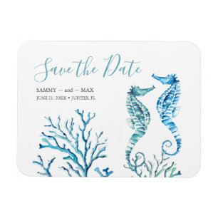 Beach Wedding Save The Date Magnets