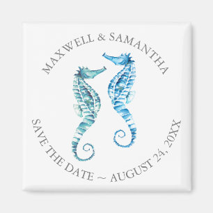 Beach Wedding Save The Date Magnets
