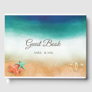 Beach Wedding Seafish Wedding Guest Book