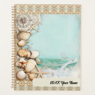 Beach wedding seashells 3 planner