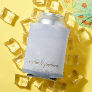 Beach Wedding Seaside/Oceanside Wedding Can Cooler