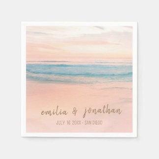 Beach Wedding | Seaside Wedding Napkin