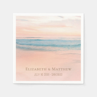 Beach Wedding | Seaside Wedding Napkin