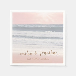 Beach Wedding Seaside Wedding Napkin
