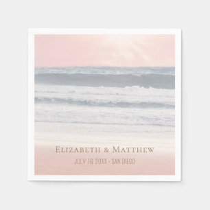 Beach Wedding Seaside Wedding Napkin